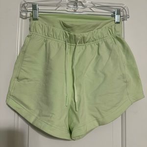 Lululemon Inner Glow Shorts in Kohlrabi Green